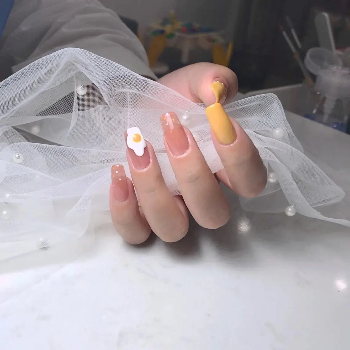 ネイル 🦋ネイルサロン ブラン🌈ゆりのネイルデザイン