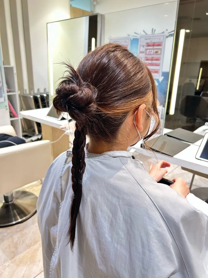 ヘアアレンジ ヘアセット 透明感カラー/ヘアア レンジ/はるか🤍のヘアスタイル