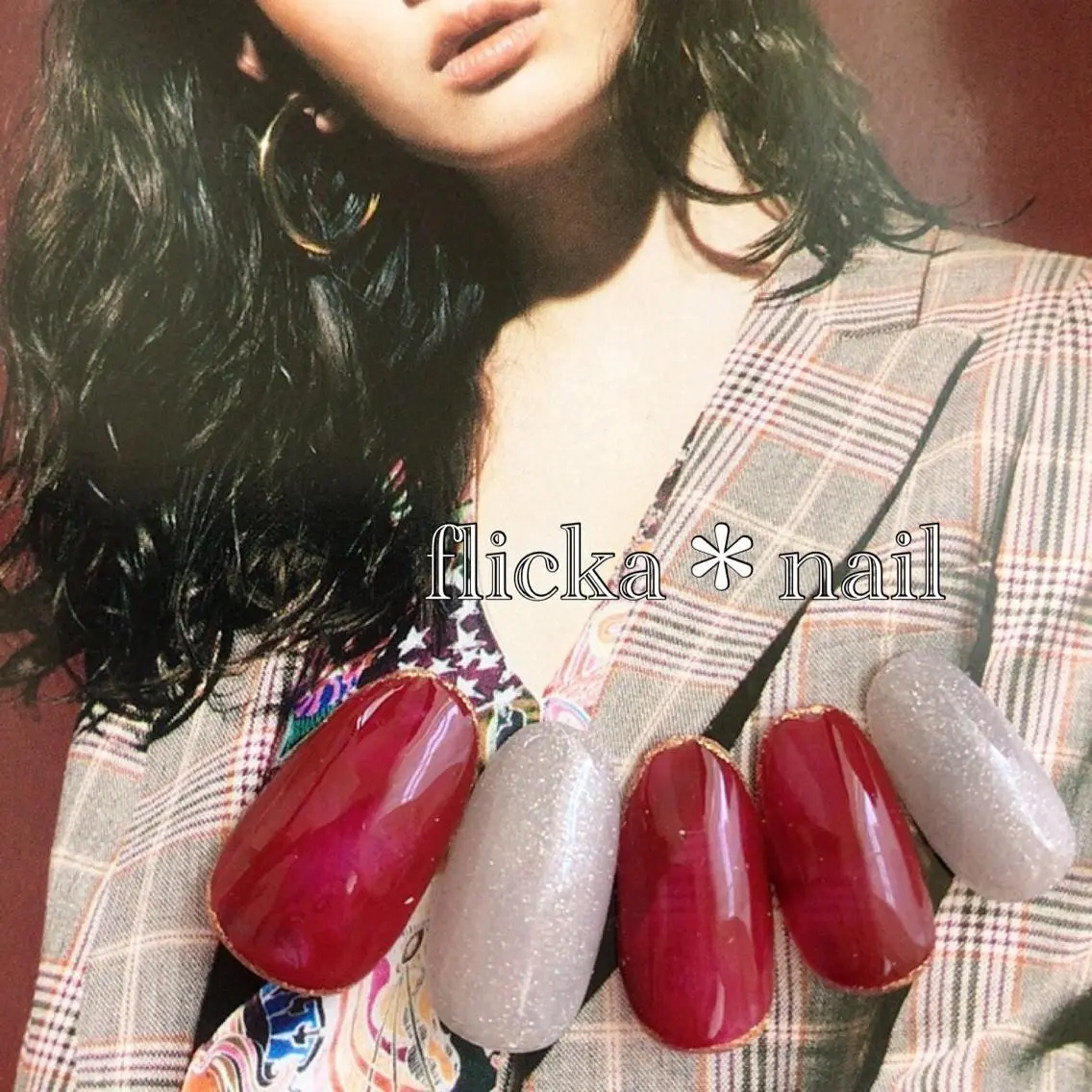 ネイル べっ甲ネイル ハンドネイル flicka* nailのネイルデザイン