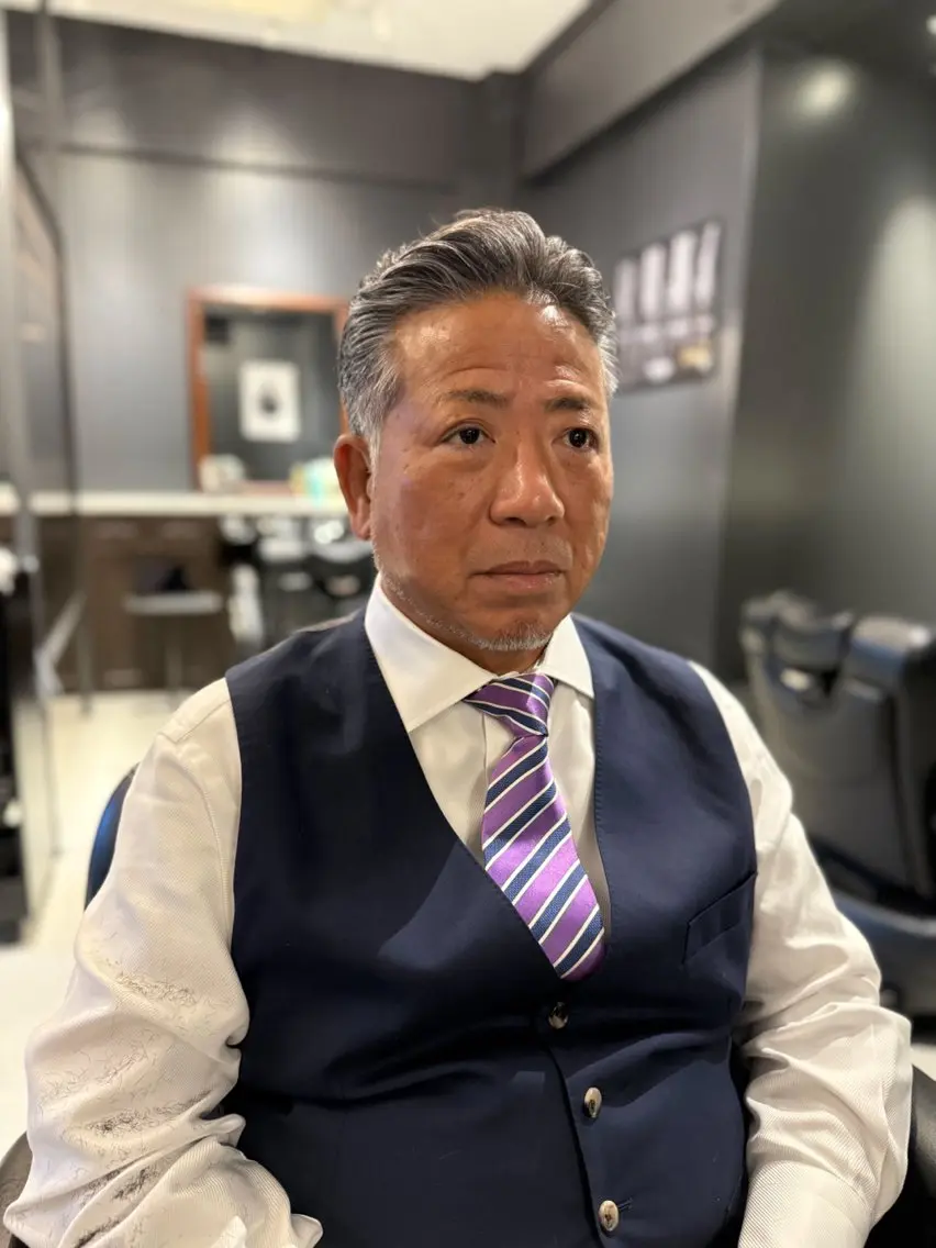 ショート メンズ 💈海外イケオジヘア 💈大村大心のヘアスタイル