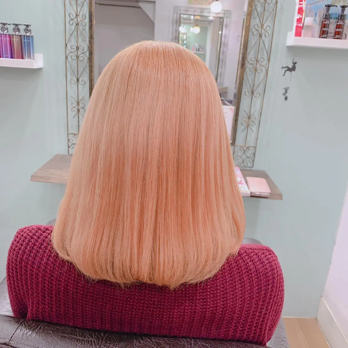 セミロング カラー R ri R takagiのヘアスタイル