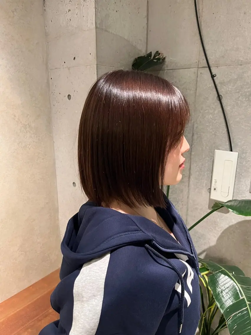 ショート ボブ 菅野 紗弥のヘアスタイル