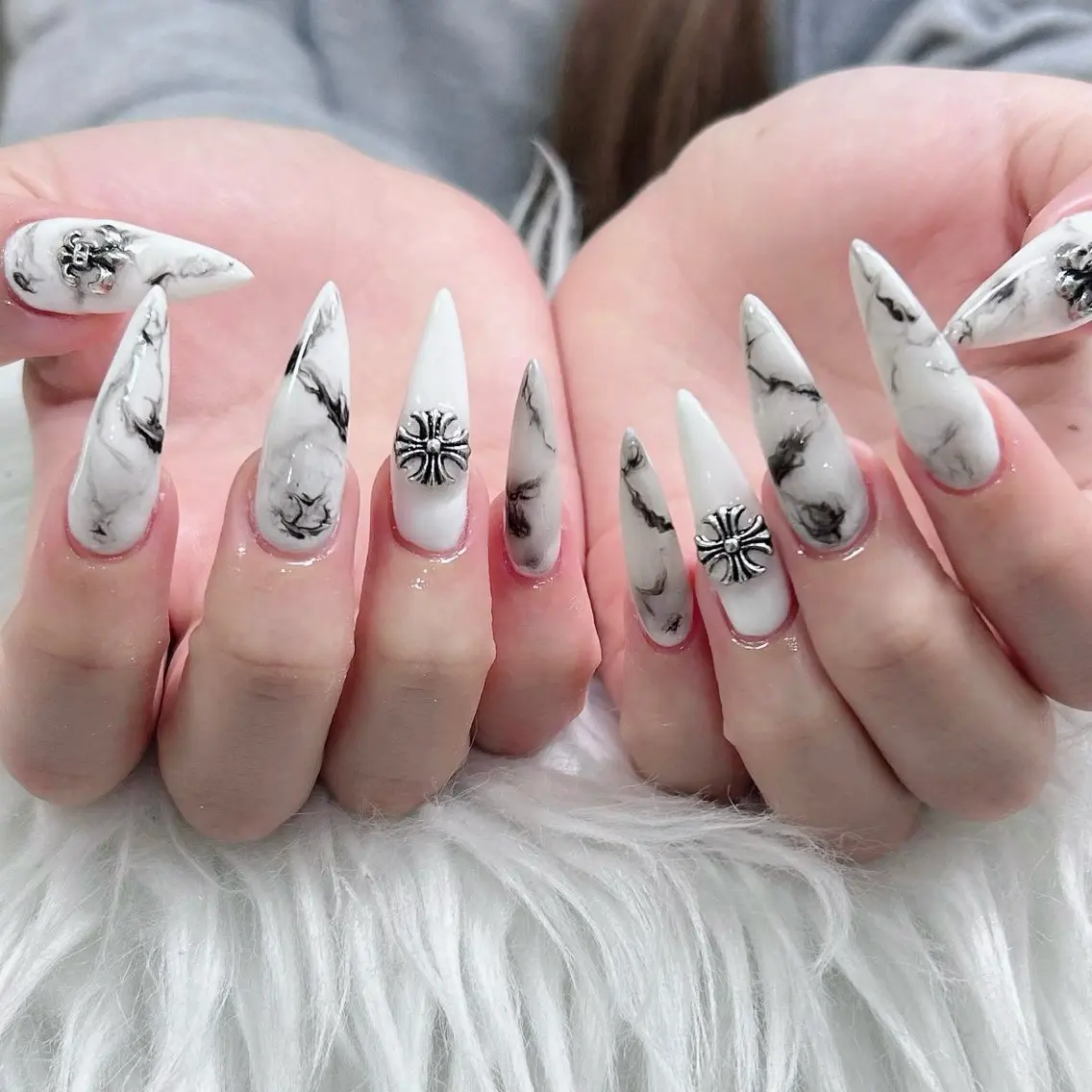 ネイル フットネイル フレンチネイル グラデーション 韓国ネイル ロングネイル ハンドネイル Hani Nail Salonのネイルデザイン