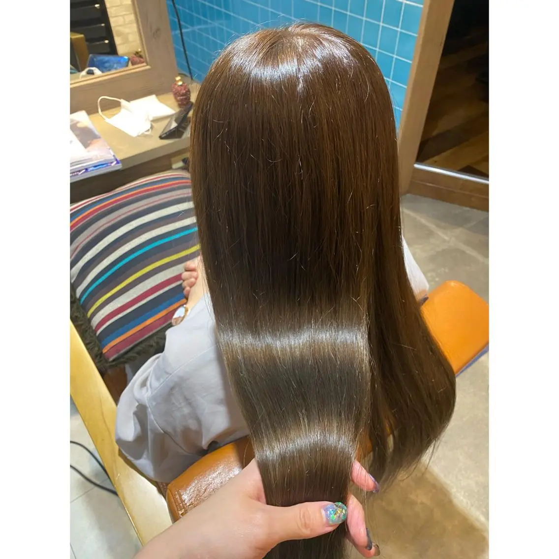 カラー カット 縮毛矯正 トリートメント 🩵盛れる顔周りヘア EMI🩵のヘアスタイル