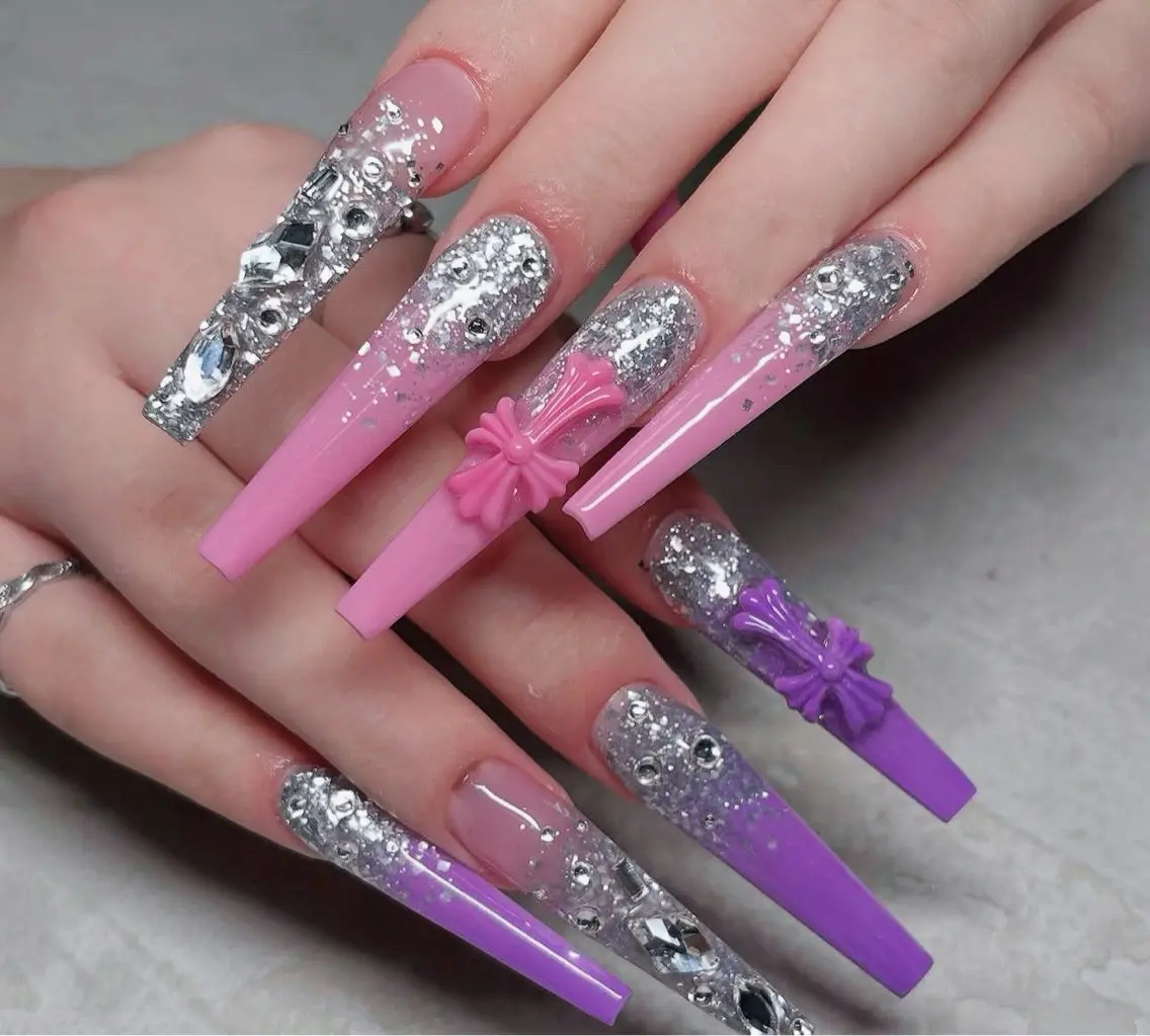 ネイル チークネイル 長さ出し フラッシュネイル フレンチネイル グラデーション ハンドネイル Lenie Nail Salonのネイルデザイン