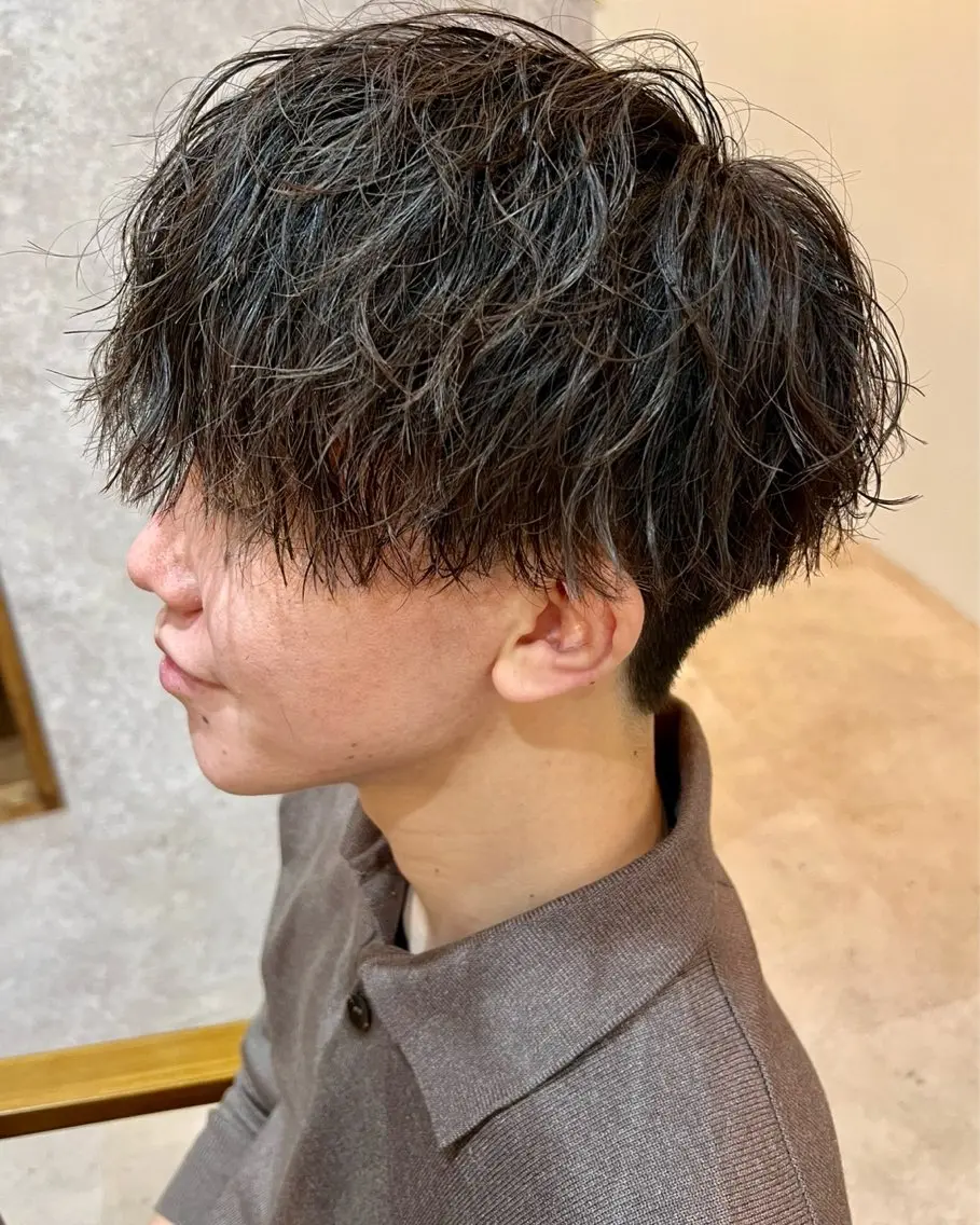 〖メンズ限定！人気パーマスタイル✨〗メンズカット＋ツイストスパイラルorスパイラルパーマ＋1stepTR 🫧の写真