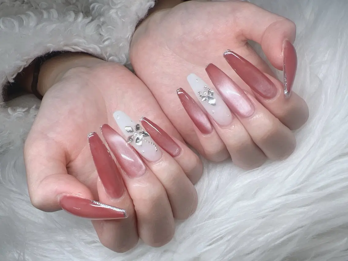 ネイル ハンドネイル Lee Nails チップ長さだし専門店のネイルデザイン