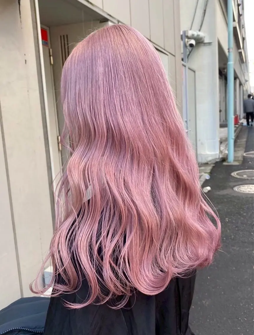 ロング ヘアカラー 韓国/girly 🧼Riju🧼のヘアスタイル