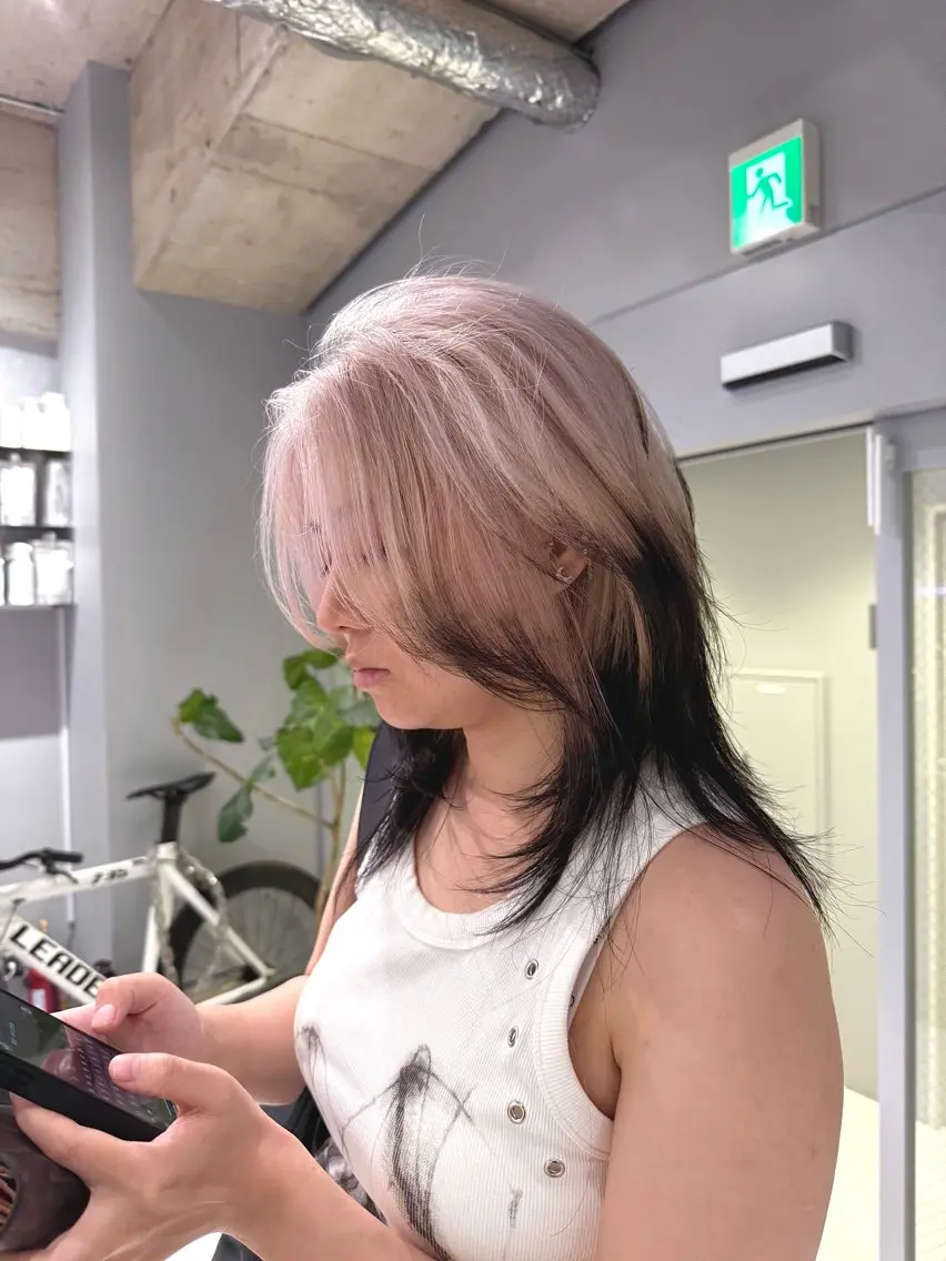 🐥リピーター限定 新宿最安値🐥🤎ブリーチ🤎+✨✨ケアカラー✨+似合わせカット+最高級トリートメント⭐️の写真
