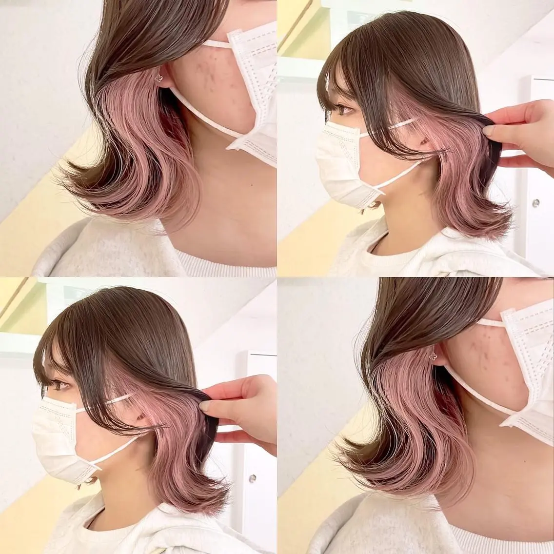 カラー ヘアカラー トリートメント 渋谷:インナーカラー ／🍒エリカ🍒のヘアスタイル