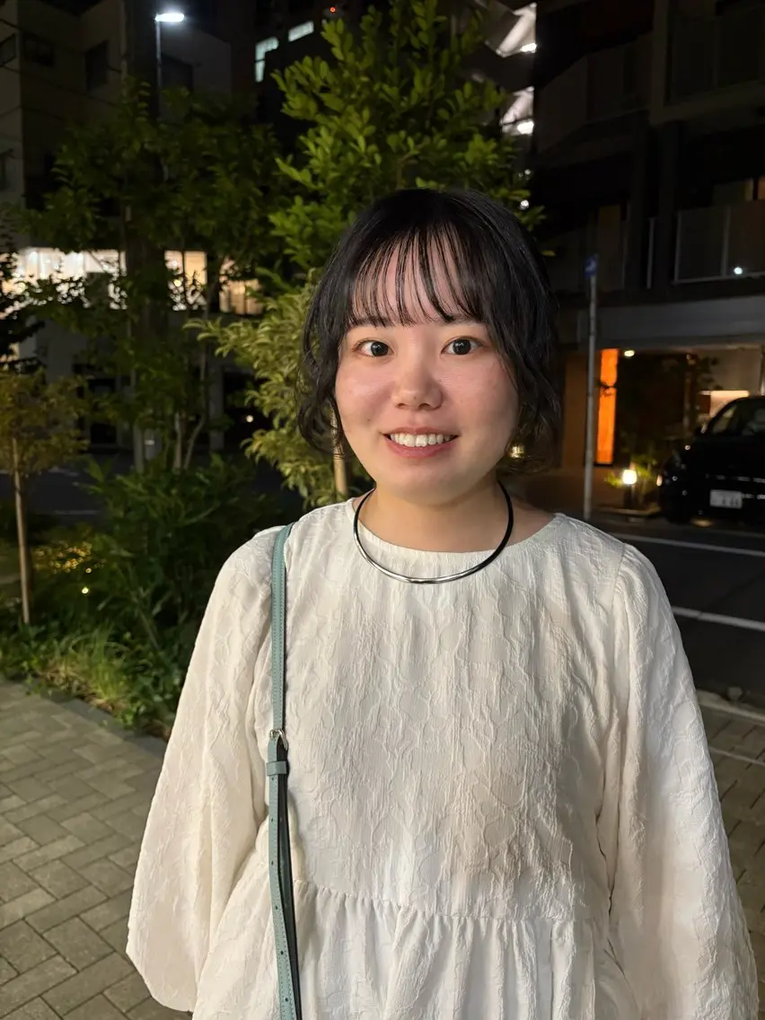 セミロング パーマ カット 縮毛矯正 eri kinjoのヘアスタイル