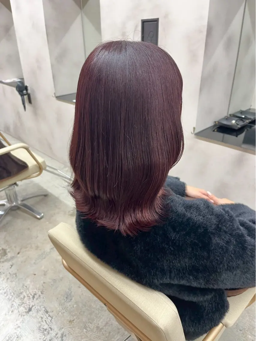 【ご新規様限定✨】暖色カラー🍒➕クイックトリートメント🫧の写真
