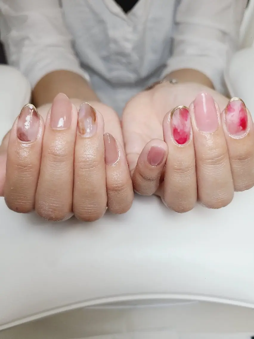 ネイル ニュアンスネイル ハンドネイル Nailroom3  古屋のネイルデザイン