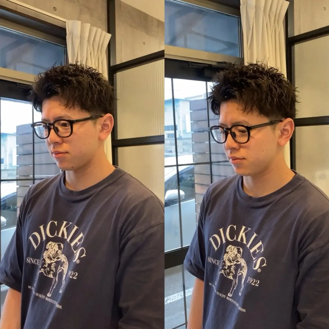 ショート パーマ メンズ メンズパーマ ショートヘア カット パーマ ハマノ ミユのヘアスタイル