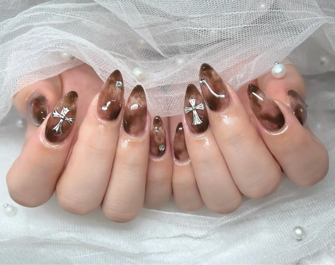 ネイル 🎀PG🩵 ネイルサロンのネイルデザイン