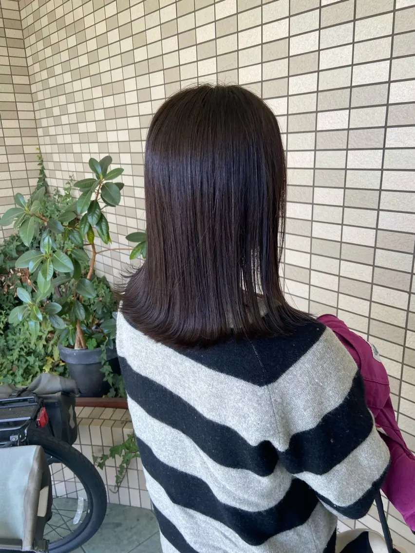 ミディアム 外ハネヘア 大矢 萌美のヘアスタイル