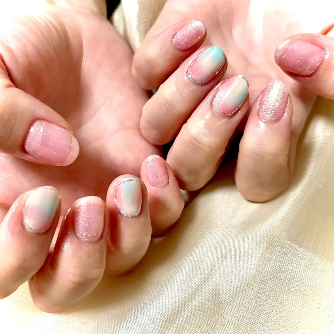 ネイル 持ち込み 春ネイル ハンドネイル ハンドケア Fairy Nailのネイルデザイン