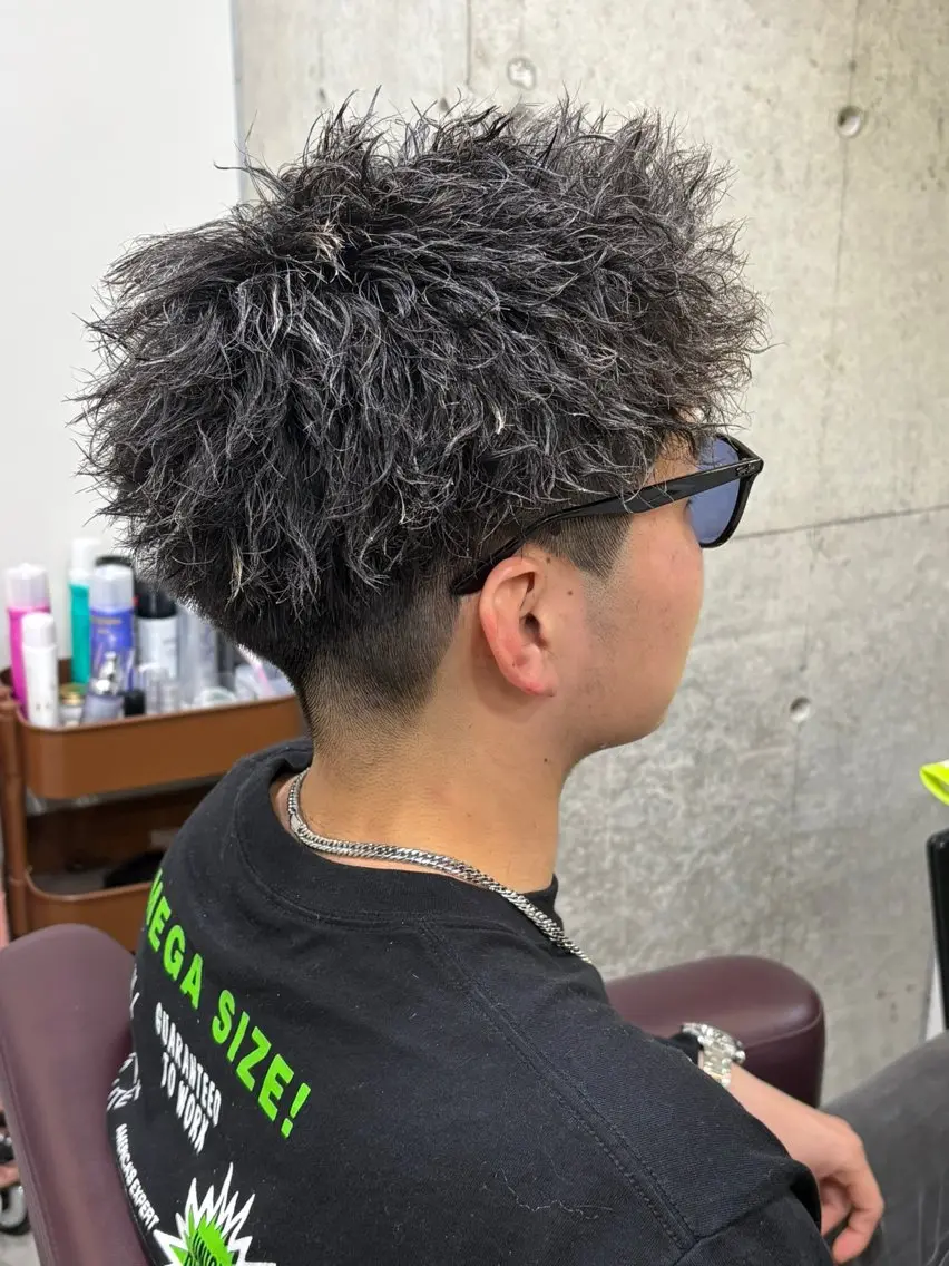 カラー パーマ メンズ 河合 哲平のヘアスタイル