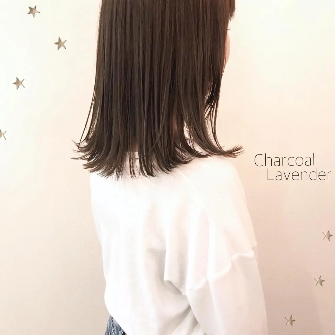 ミディアム カラー 市川 千夏のヘアスタイル