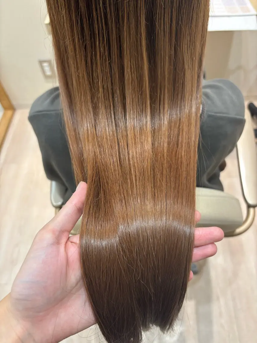 カラー カット ヘアカラー トリートメント 佐治 梨乃のヘアスタイル