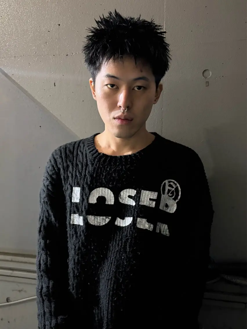 ショート メンズ 切りっぱなしボブ メンズブリーチ メンズハイライト メンズハイトーン メンズインナーカラー HARUKI🏔️/ メンズ/透けブラウンのヘアスタイル