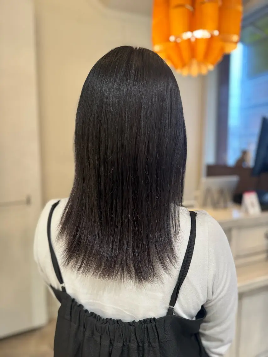ミディアム 縮毛矯正 NICCOLO室見 Erinaのヘアスタイル