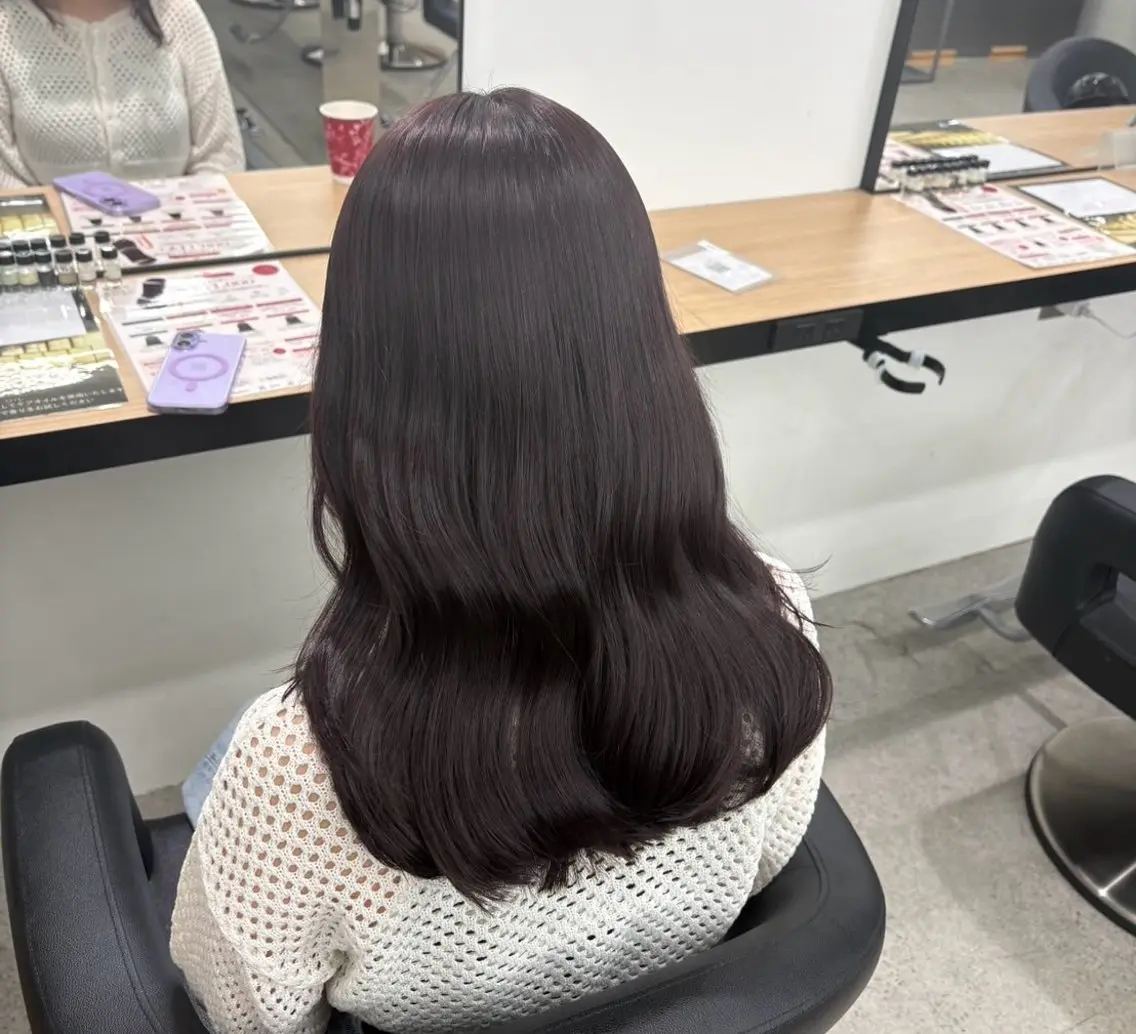 ロング ヘアカラー miku/ラベンダー 透明感カラー🪻❤︎のヘアスタイル