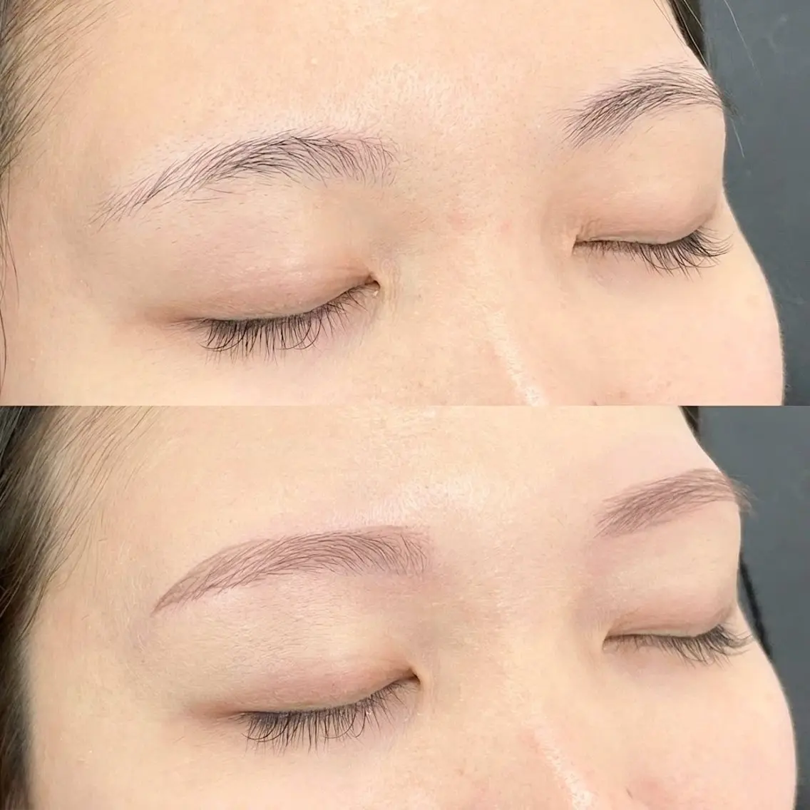 カラー+美眉毛アイブロウWAXスタイリング+眉メイク仕上げ￥6300［眉毛］の写真