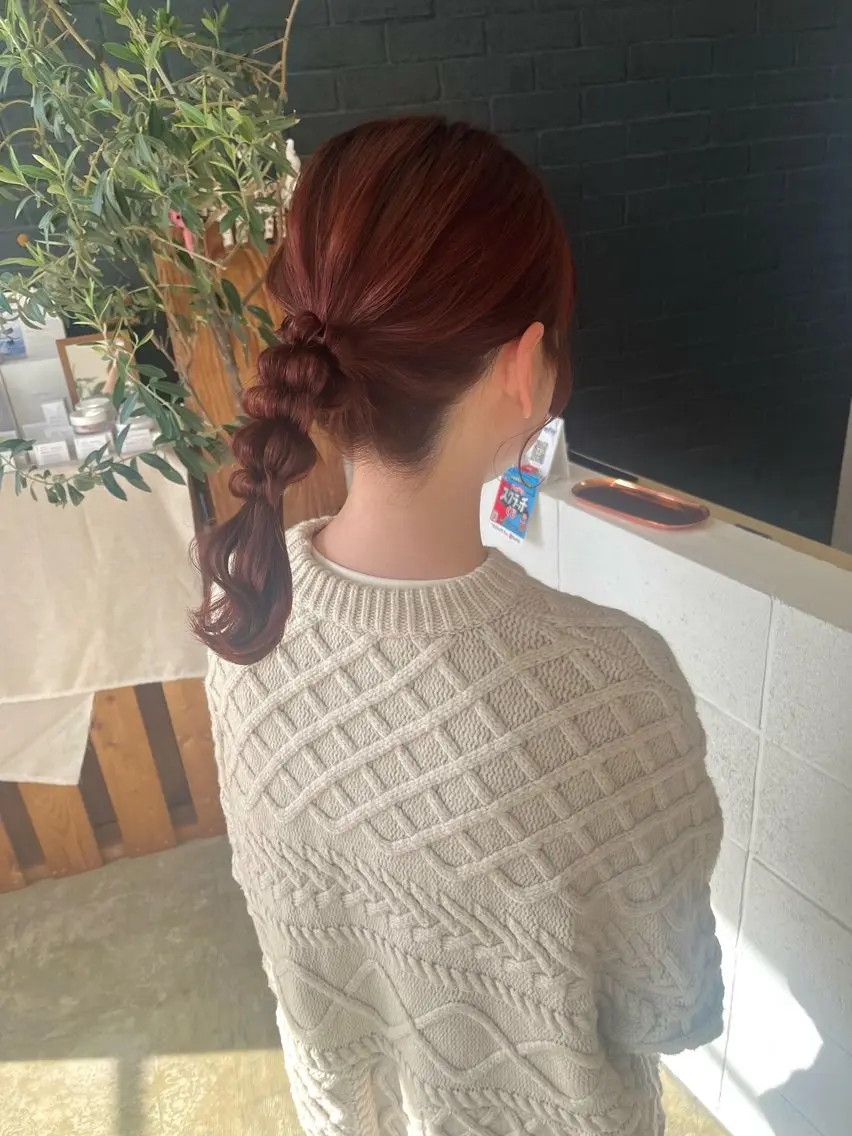 🛁艶カラー＋ヘアアレンジの写真