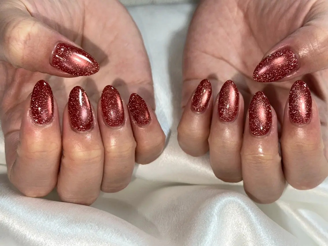 ネイル オーロラネイル 桜ネイル フラワーネイル フットネイル フレンチネイル ハンドネイル kiki nail たまプラーザのネイルデザイン