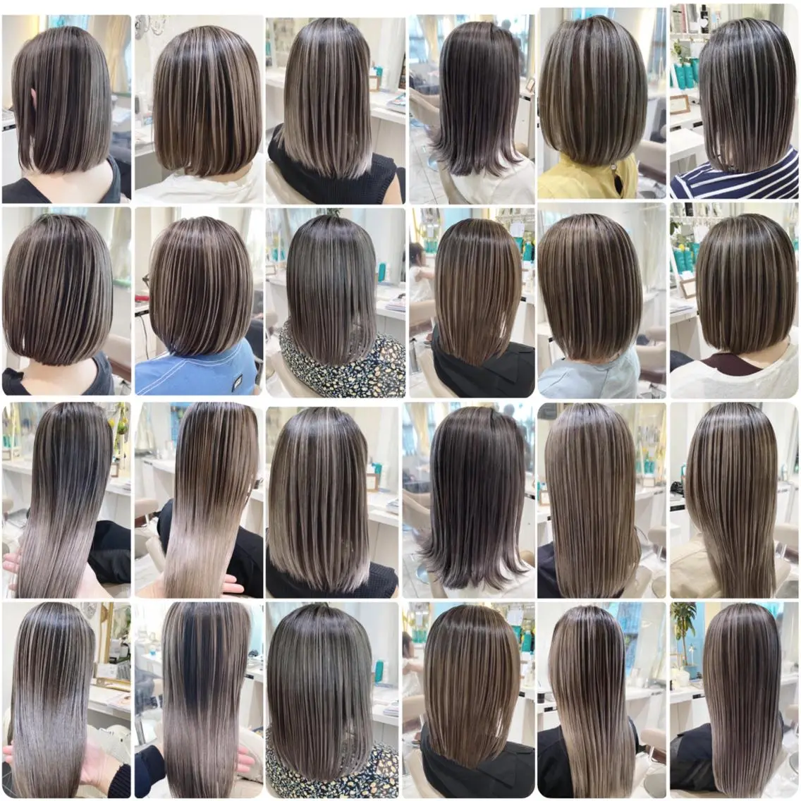 セミロング カラー バレイヤージュ 髪質改善 レイヤーカット カット ヘアカラー トリートメント 山崎俊輔/髪質改善 /バレイヤージュのヘアスタイル