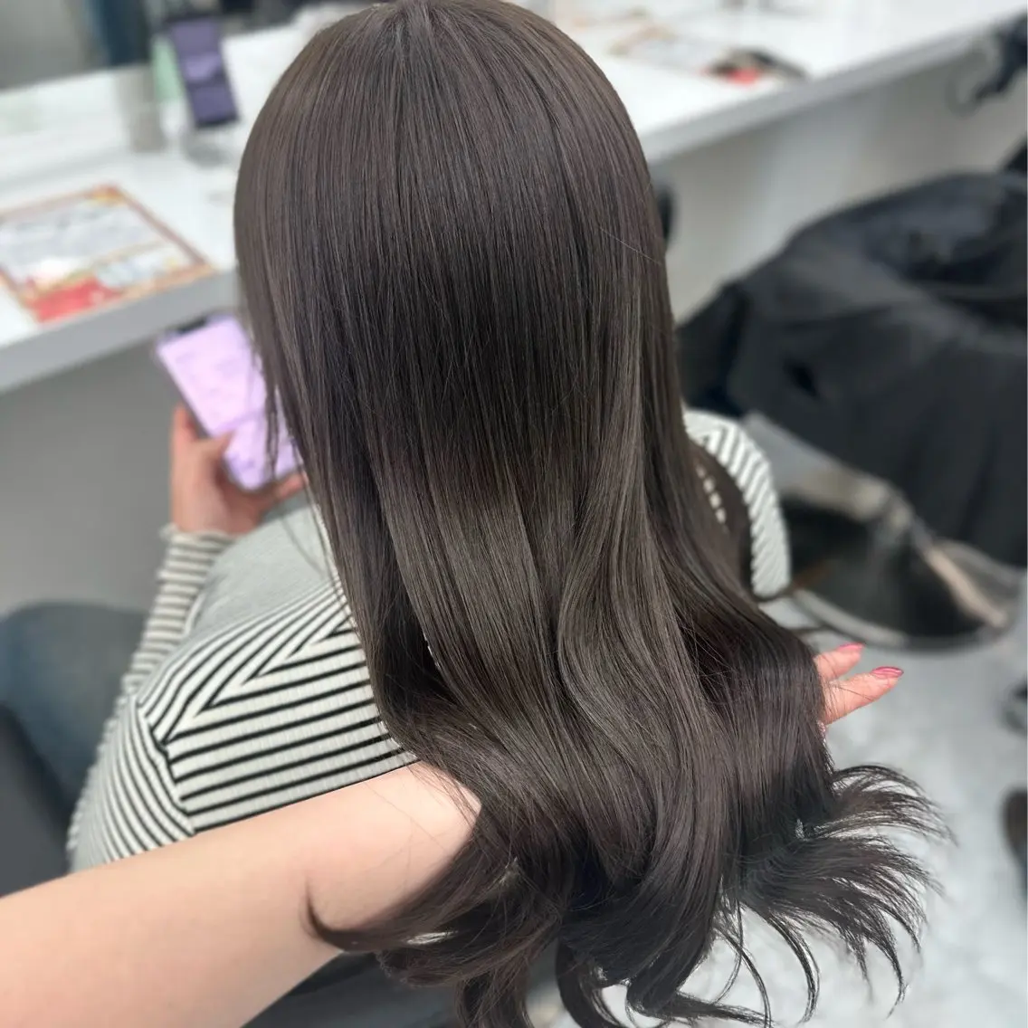 セミロング カラー 似合わせstyle ❤︎misaki❤︎のヘアスタイル