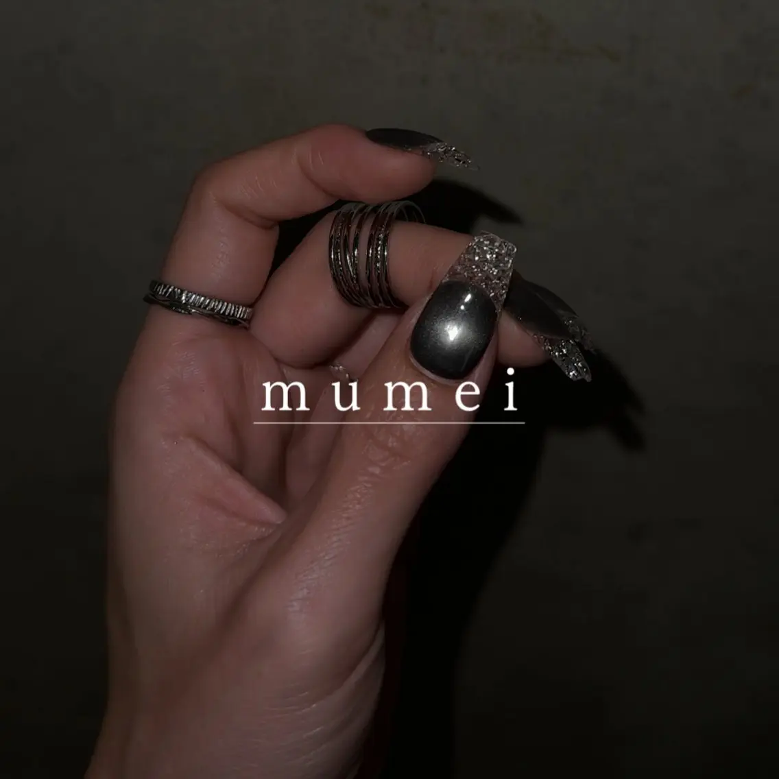ネイル クリアネイル フレンチネイル マグネットネイル mumei _ NATSUMIのネイルデザイン