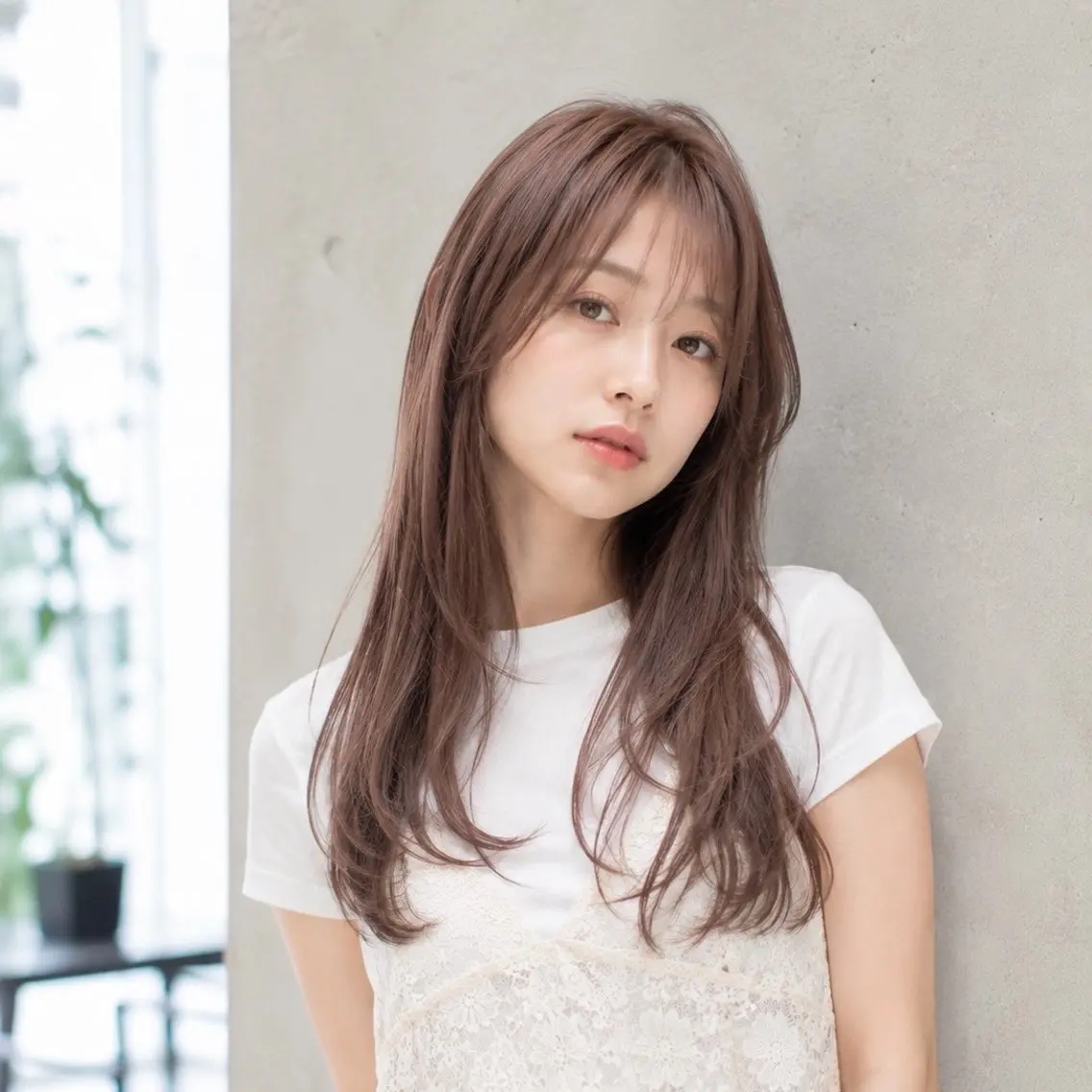 ミディアム カラー カット ヘアカラー トリートメント 艶カラー/髪質改善 白髪ボカシ近藤大二郎のヘアスタイル