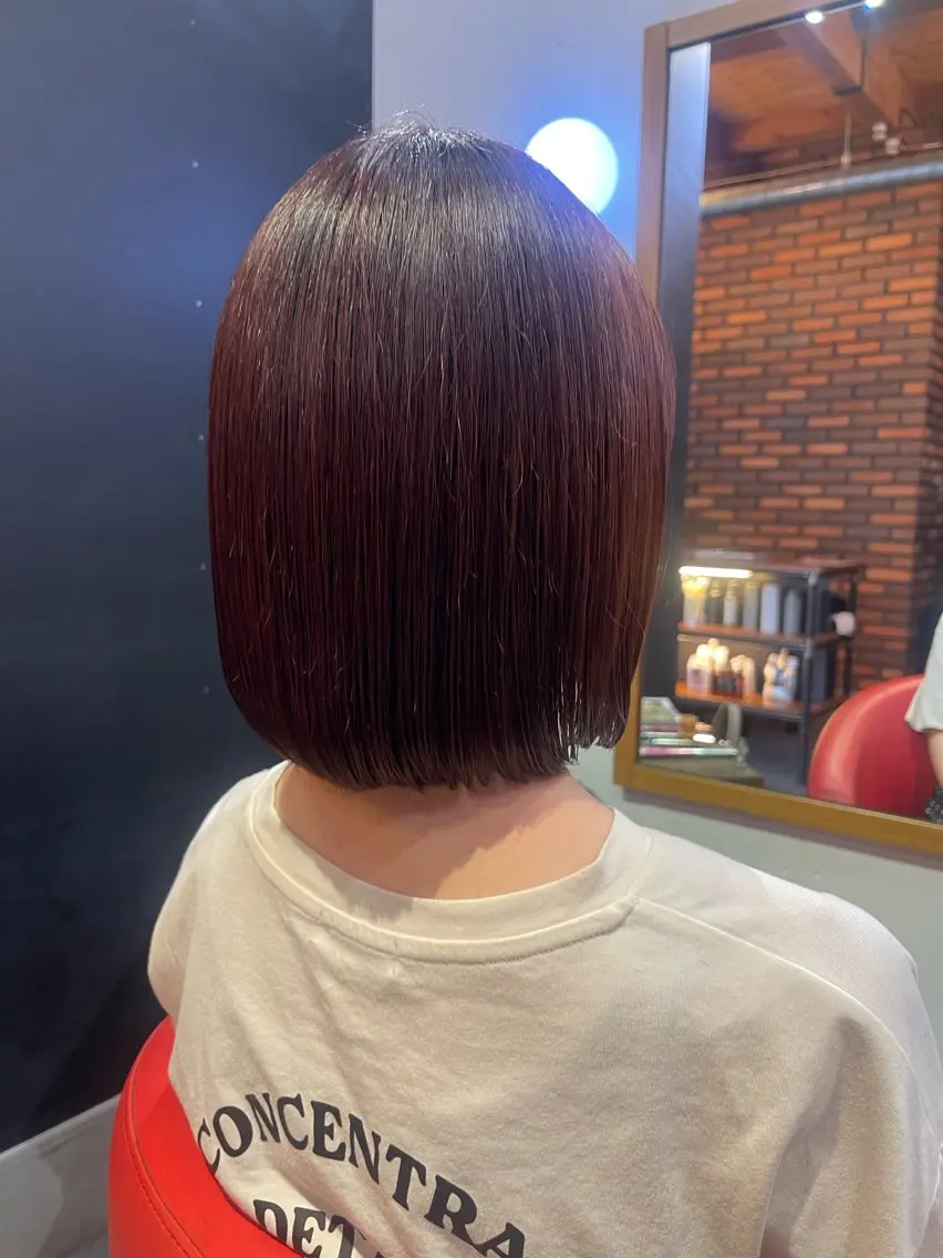 ミディアム ボブ 今田 茜のヘアスタイル