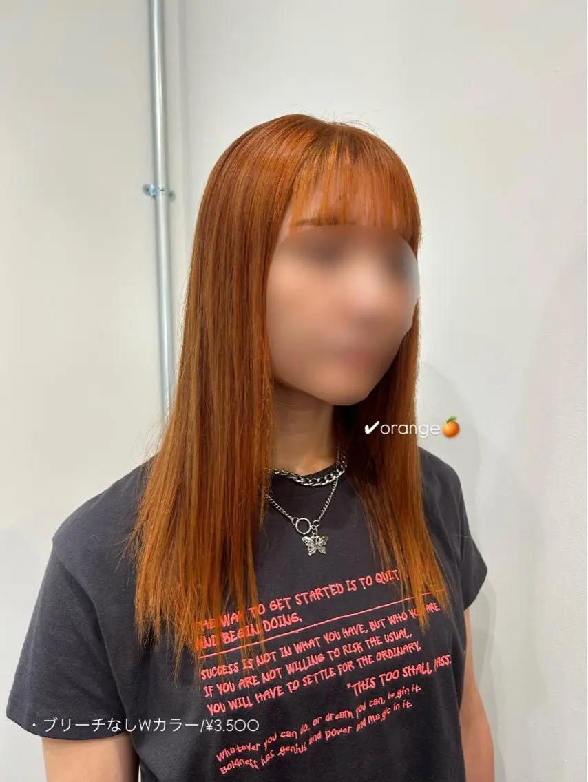 セミロング カラー ブリーチ ブリーチなしカラー ヘアカラー 佐藤光華/JANU /カラーモデルのヘアスタイル