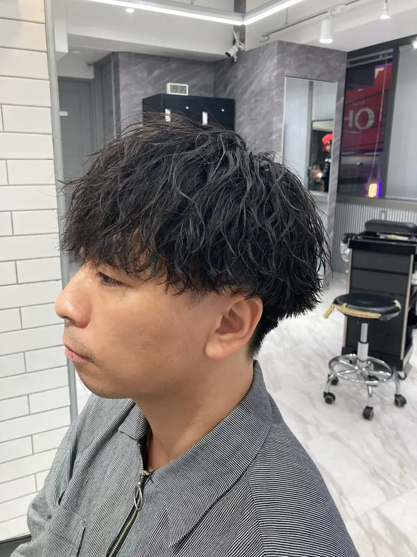 パーマ メンズ カット パーマ 🔥メンズ特化🔥 坂下遥翔のヘアスタイル