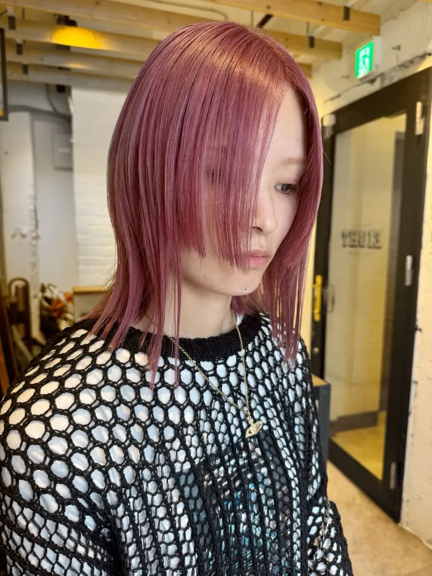 💡秋冬限定🫶暖色うる艶ハイトーン⭐︎ケアブリーチ付き🍇の写真