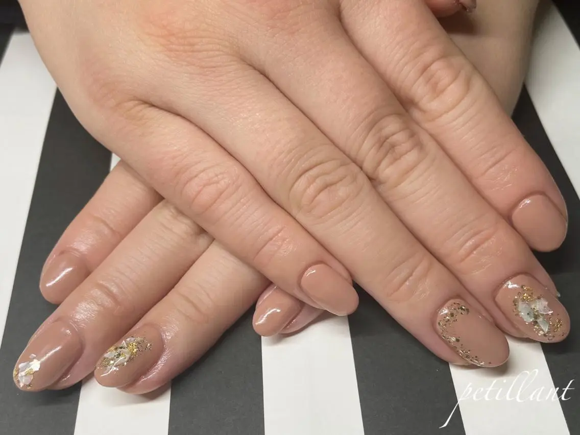 ネイル アートネイル シンプルネイル nail salon petillantのネイルデザイン