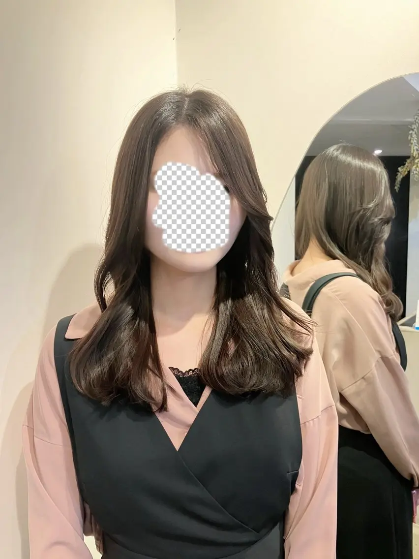 ロング 顔周りカット 【ツヤ髪特化】 スズキアキエ🫧のヘアスタイル
