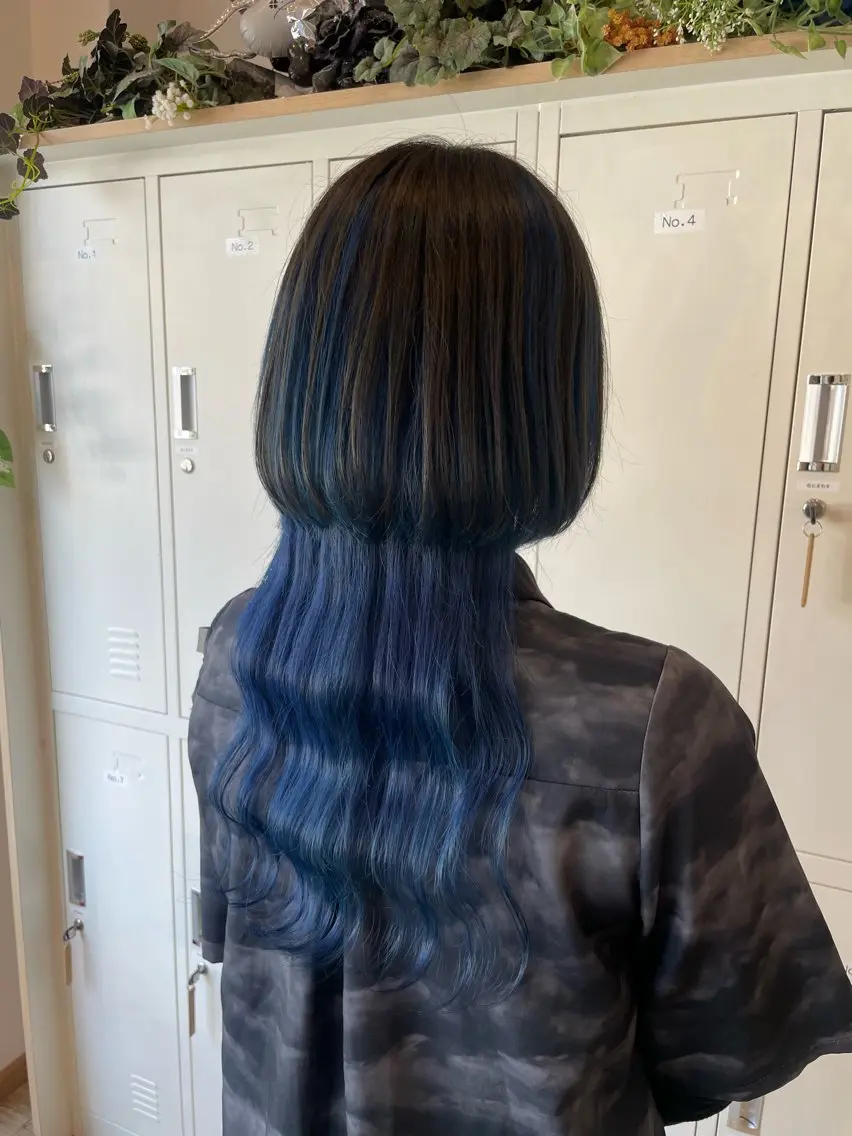 ロング カラー インナーカラー 骨格似合わせカット✨ 林 まどかのヘアスタイル