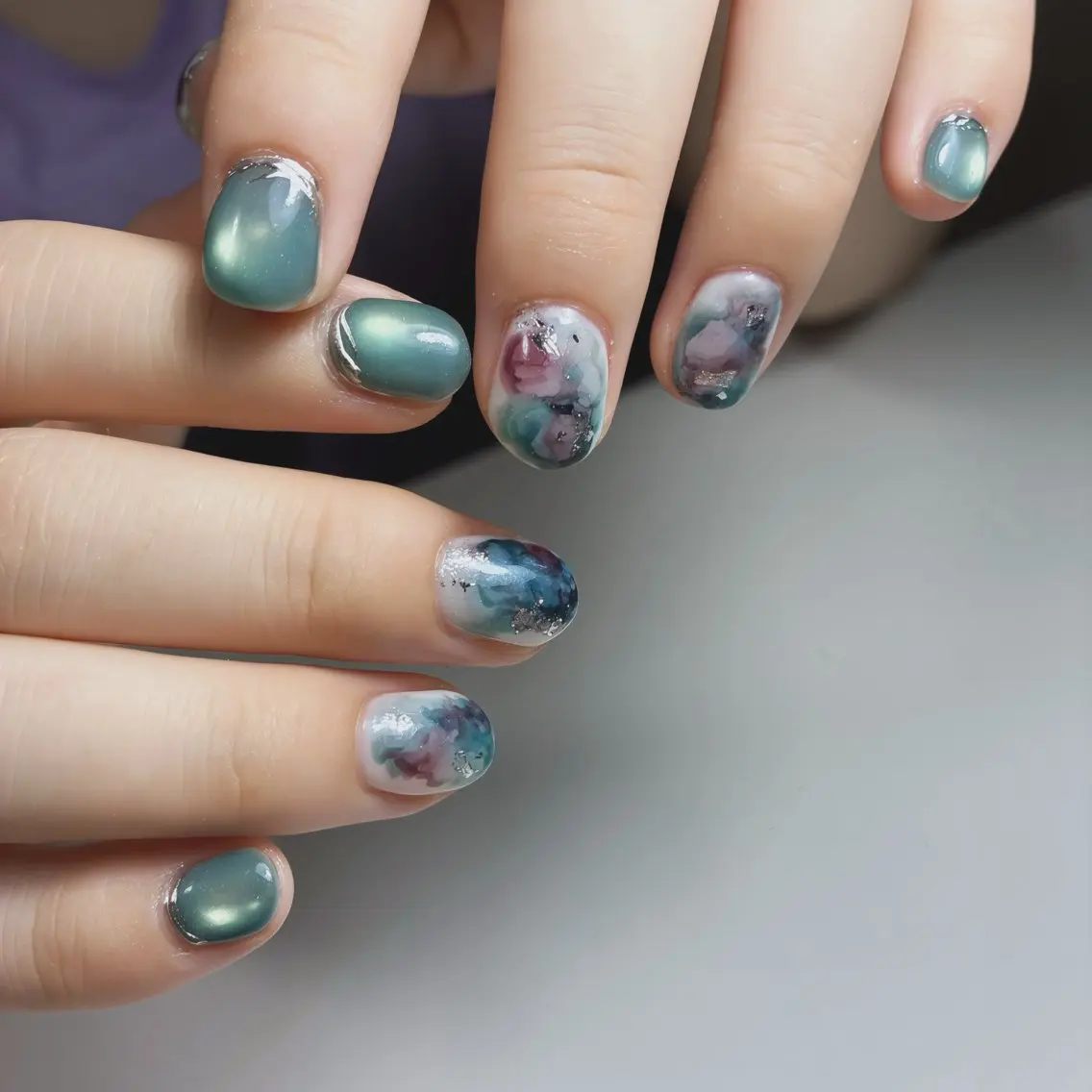 ネイル フットネイル マグネットネイル ニュアンスネイル シンプルネイル ブライダルネイル ハンドネイル nail salon anoneのネイルデザイン