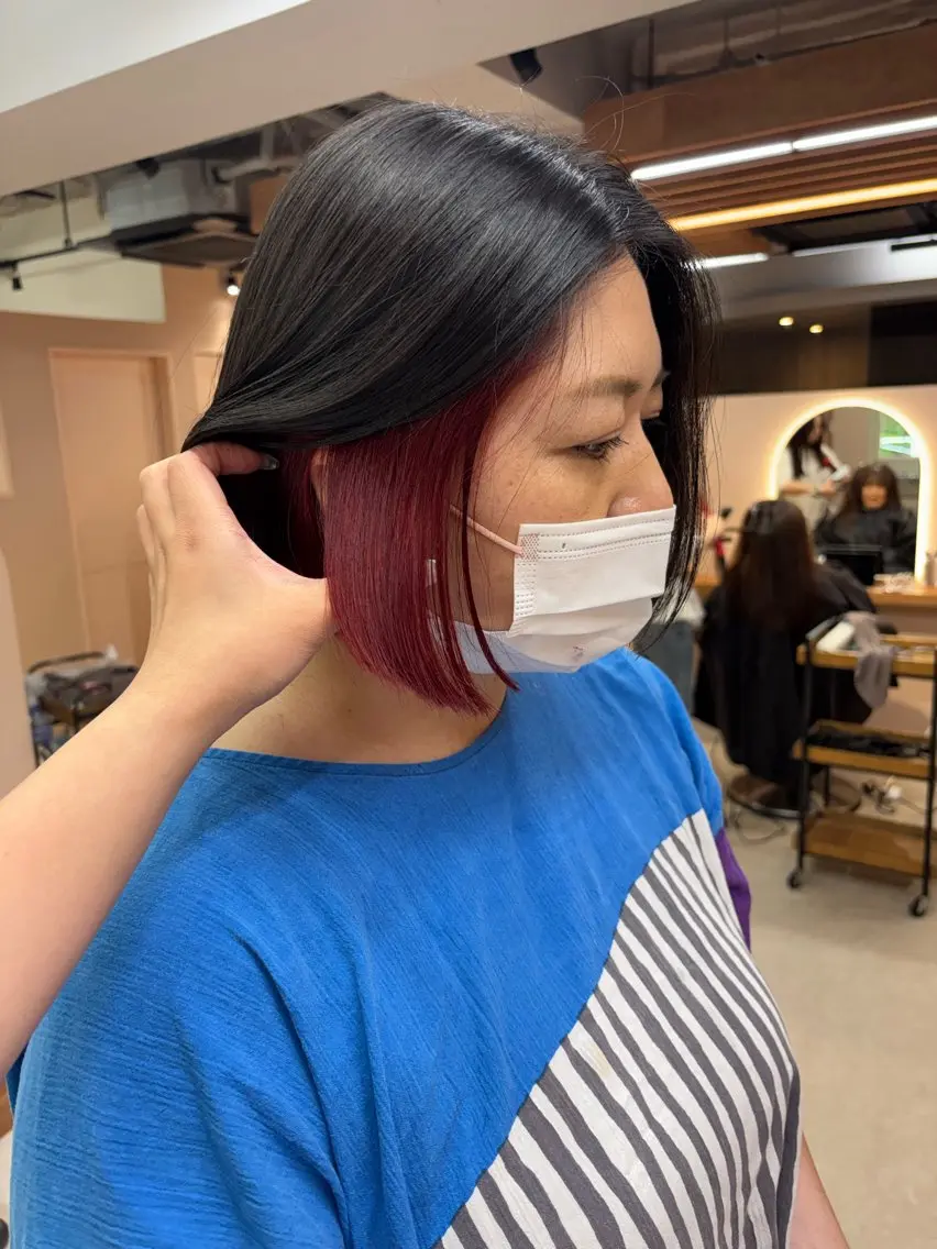 ミディアム ヘアカラー ROCCOeast りんな/ハイトーン♡のヘアスタイル
