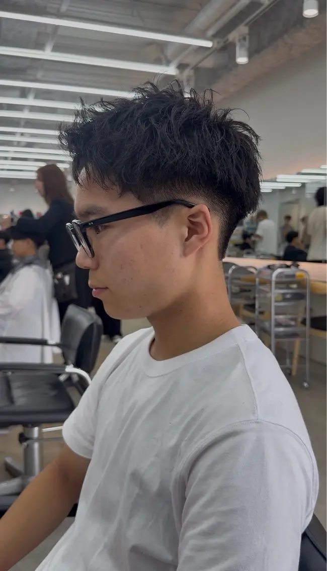 ショート カラー ヘアアレンジ メンズ キッズ スパイキーショート ショートヘア 栄💗メンズ｜似合せ パーマ｜haruのヘアスタイル