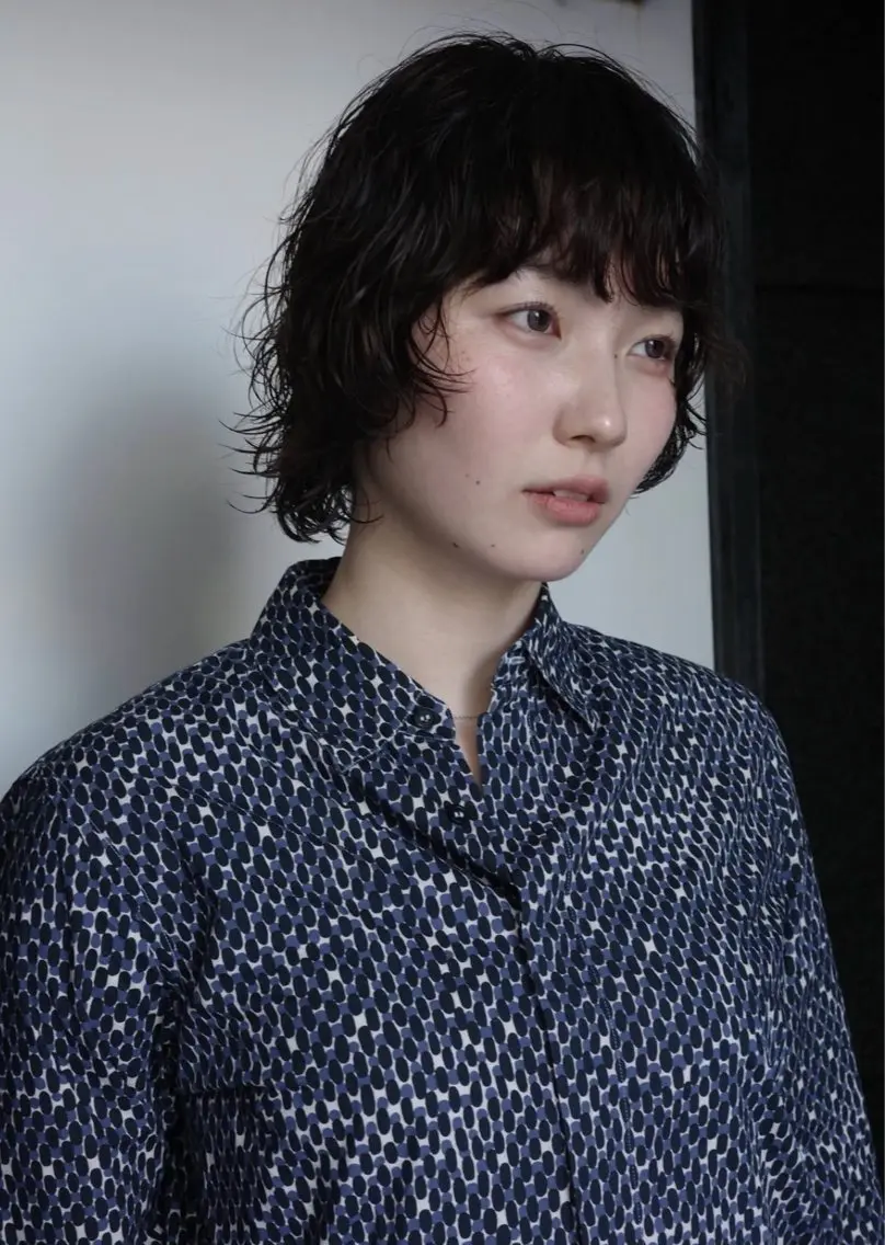 ミディアム パーマ ボブパーマ🌀 あきとのヘアスタイル