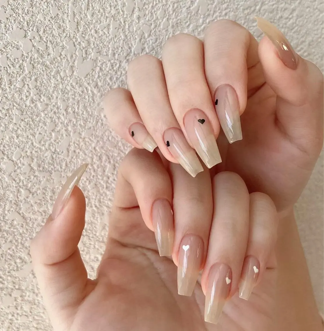 ネイル ハート ハンドネイル Queens マオのネイルデザイン