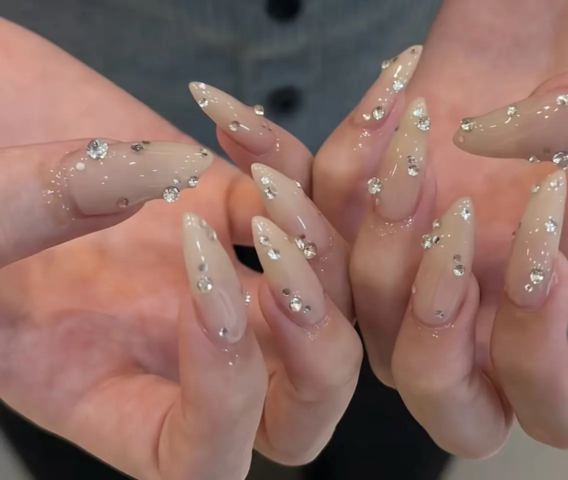 ネイル 長さ出し フットネイル ジェルネイル 韓国ネイル マグネットネイル YMT NailStudioのネイルデザイン