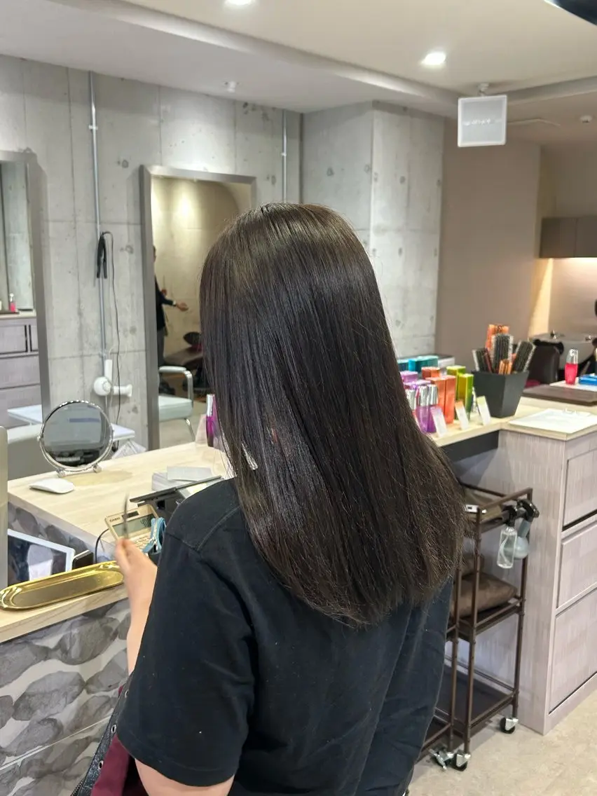 ロング ヘアカラー トリートメント SAKURA🍒 天神/大名/透明感のヘアスタイル