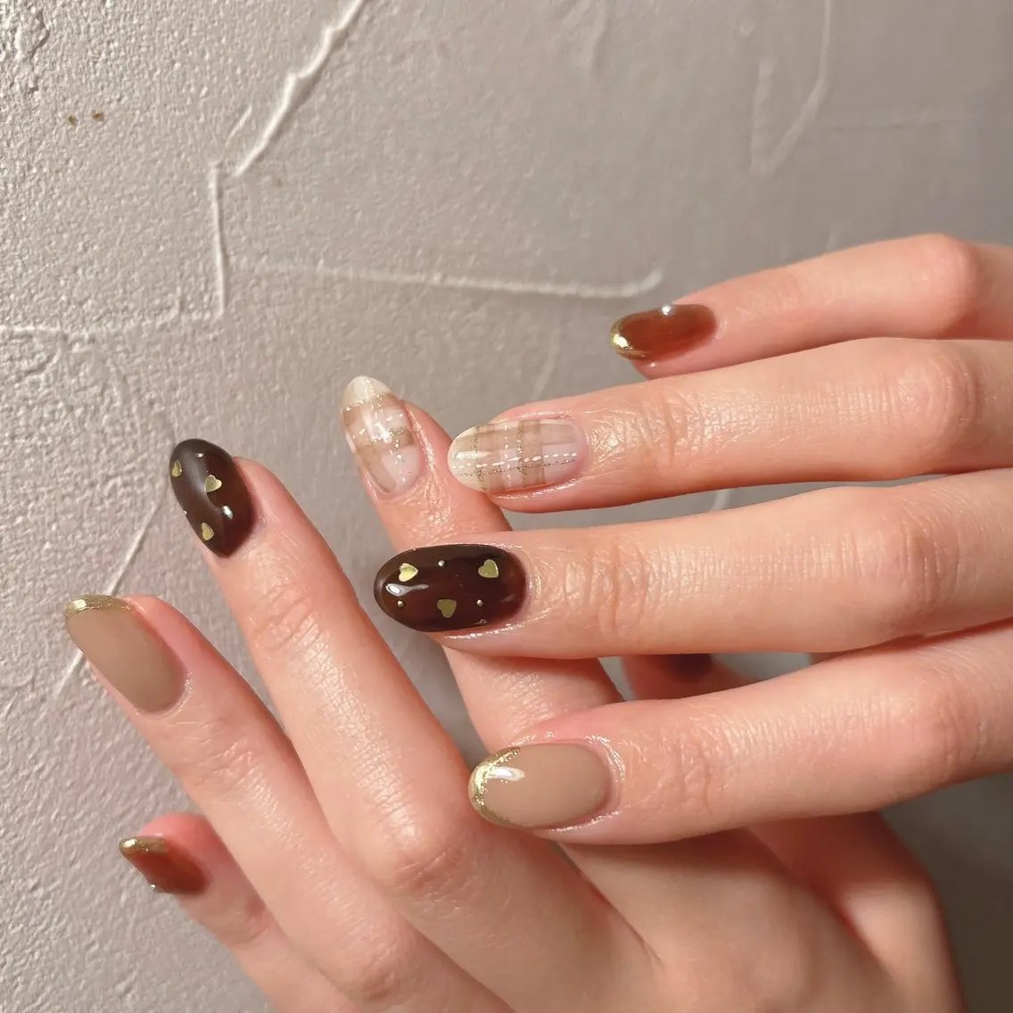 ネイル ハート ハンドネイル nails 🎀meのネイルデザイン