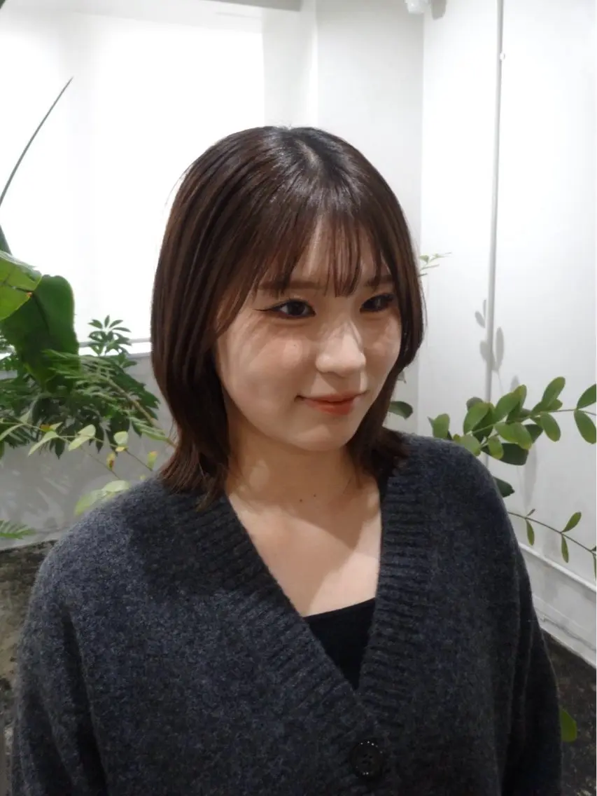ショート ボブ くびれヘア 今田 菜月のヘアスタイル